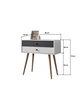 Hanah Home Vita 5202 Blanco y Antracita